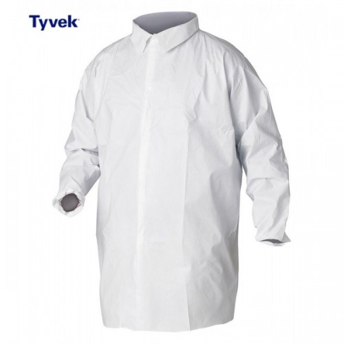 Tyvek Zip Fasten Labcoat Type PB 6B | Chemsplash